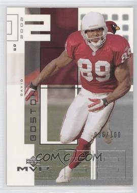 2002 Upper Deck MVP - [Base] - Silver #3 - David Boston /100