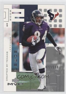 2002 Upper Deck MVP - [Base] - Silver #96 - Jermaine Lewis /100