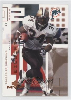 2002 Upper Deck MVP - [Base] #124 - Ricky Williams