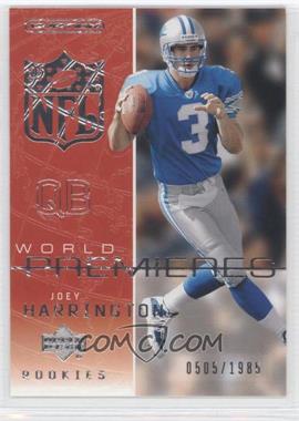 2002 Upper Deck Ovation - [Base] #106 - World Premieres - Joey Harrington /1985