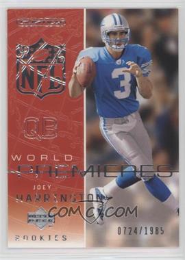 2002 Upper Deck Ovation - [Base] #106 - World Premieres - Joey Harrington /1985