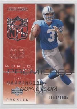 2002 Upper Deck Ovation - [Base] #106 - World Premieres - Joey Harrington /1985