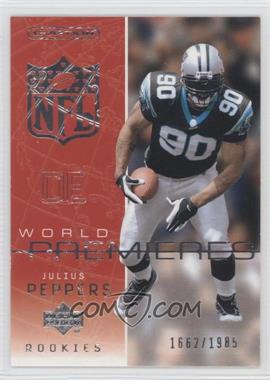 2002 Upper Deck Ovation - [Base] #109 - World Premieres - Julius Peppers /1985