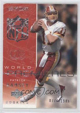 2002 Upper Deck Ovation - [Base] #112 - World Premieres - Patrick Ramsey /1985