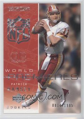 2002 Upper Deck Ovation - [Base] #112 - World Premieres - Patrick Ramsey /1985