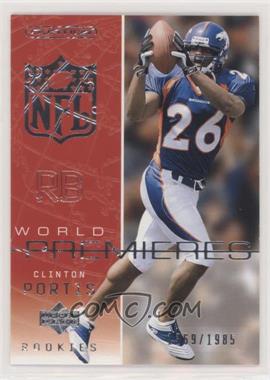 2002 Upper Deck Ovation - [Base] #96 - World Premieres - Clinton Portis /1985