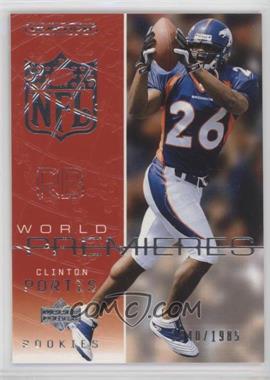 2002 Upper Deck Ovation - [Base] #96 - World Premieres - Clinton Portis /1985