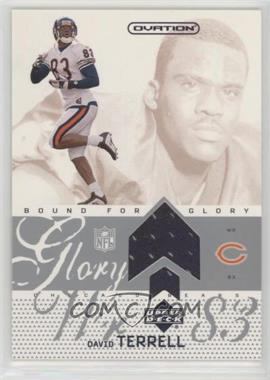 2002 Upper Deck Ovation - Bound for Glory Jerseys #BG-DT - David Terrell