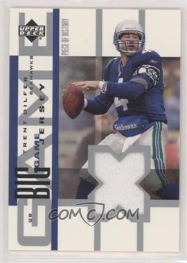 2002 Upper Deck Piece Of History - The Big Game - Jersey #BGJ-TDI - Trent Dilfer