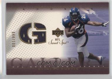 2002 Upper Deck Sweet Spot - Rookie Gallery Jerseys - Gold #RG-CP - Clinton Portis /100