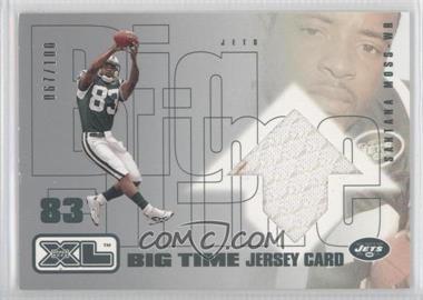 2002 Upper Deck XL - Big Time Jerseys - Silver #BTSM - Santana Moss /100