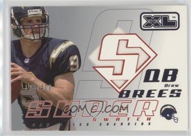 2002 Upper Deck XL - Super Swatch - Silver #SSDR - Drew Brees /400