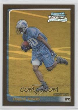 2003 Bowman Chrome - [Base] - Gold Refractor #185 - Charles Rogers /50