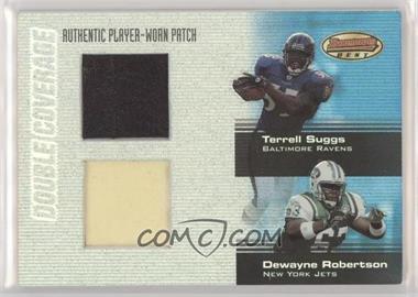 2003 Bowman's Best - Double Coverage Relics #DCR-SR - Terrell Suggs, Dewayne Robertson /50