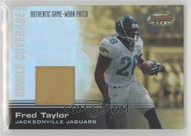 2003 Bowman's Best - Single Coverage Relics #SCR-FT - Fred Taylor /100