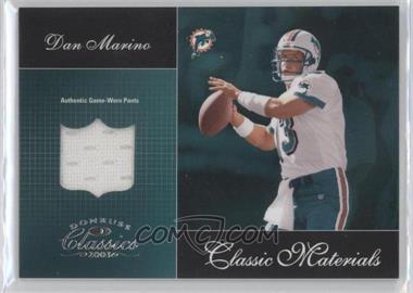 2003 Donruss Classics - Classic Materials #CM-19 - Dan Marino /400