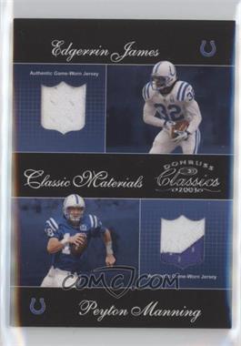 2003 Donruss Classics - Classic Materials #CM-40 - Edgerrin James, Peyton Manning /100