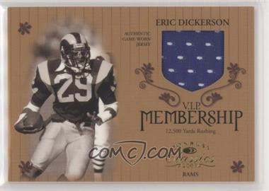 2003 Donruss Classics - Membership - V.I.P. Jerseys #M19 - Eric Dickerson /250