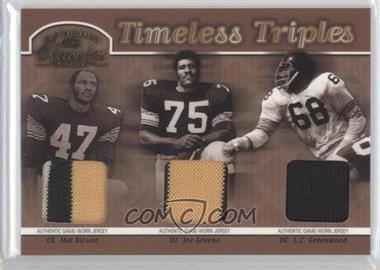 2003 Donruss Classics - Timeless Triples #TT-9 - Mel Blount, Joe Greene, L.C. Greenwood /150