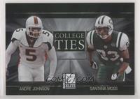 Andre Johnson, Santana Moss [EX to NM] #/2,000