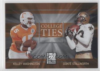 2003 Donruss Elite - College Ties #CT-13 - Kelley Washington, Donte Stallworth /2000