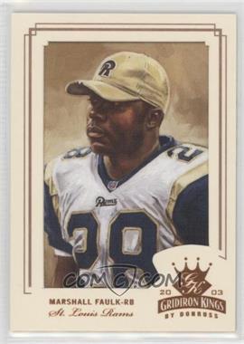 2003 Donruss Gridiron Kings - [Base] - Bronze Framed #89 - Marshall Faulk