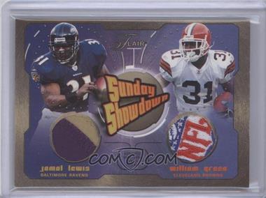 2003 Flair - Sunday Showdown Dual Patches #SSD-JL/WG - Jamal Lewis, William Green /50