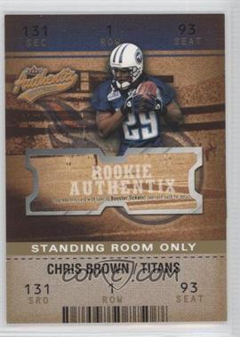 2003 Fleer Authentix - [Base] - Standing Room Only #127 - Chris Brown /25