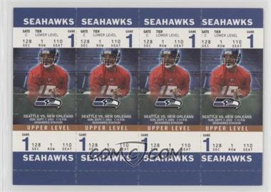 2003 Fleer Authentix - Booster Tickets - Upper Level #125A - Seneca Wallace