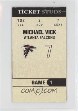 2003 Fleer Authentix - Ticket Studs - Jerseys #TS-MV - Michael Vick