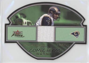 2003 Fleer Focus - Emerald Focus - Gold 250 Jerseys #EF-KW - Kurt Warner /250