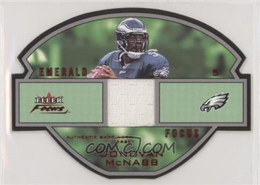 2003 Fleer Focus - Emerald Focus - Red 75 Jerseys #EF-DM - Donovan McNabb /75