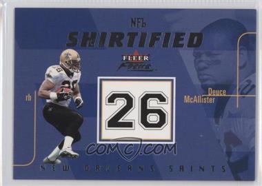 2003 Fleer Focus - NFL Shirtified - Missing Serial Number #12 NS - Deuce McAllister