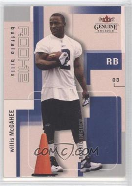 2003 Fleer Genuine Insider - [Base] #103 - Rookie Insider - Willis McGahee /499