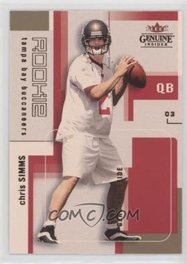 2003 Fleer Genuine Insider - [Base] #117 - Genuine Upside - Chris Simms /799