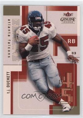 2003 Fleer Genuine Insider - [Base] #96 - T.J. Duckett