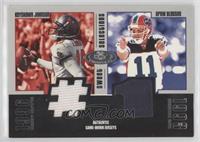 Keyshawn Johnson, Drew Bledsoe [EX to NM] #/325