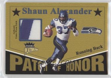 2003 Fleer Platinum - Patch of Honor #PH-SA - Shaun Alexander /220