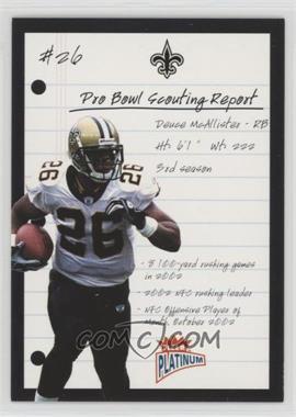 2003 Fleer Platinum - Pro Bowl Scouting Report #12 PBSR - Deuce McAllister /400