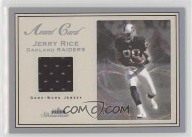 2003 Fleer Showcase - Avant Card Jerseys #AV-JR - Jerry Rice /999