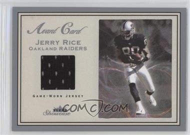 2003 Fleer Showcase - Avant Card Jerseys #AV-JR - Jerry Rice /999