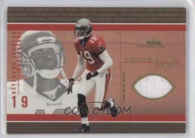 2003 Fleer Showcase - Football's Best - Gold Jerseys #FB-KJ - Keyshawn Johnson /150