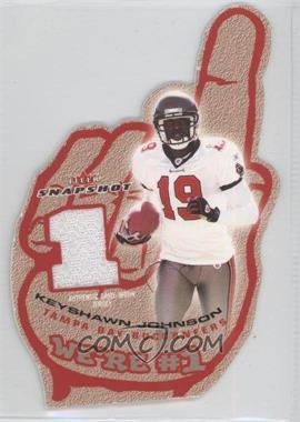 2003 Fleer Snapshot - We're #1 Jerseys Die-Cut - Gold #WNOP KJ - Keyshawn Johnson /25