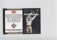 Building Blocks - Donte Stallworth #/125