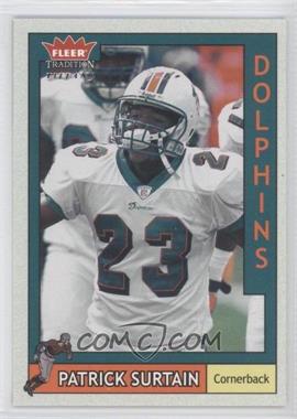 2003 Fleer Tradition - [Base] - Tiffany #168 - Patrick Surtain /200