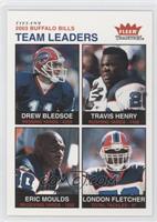 Team Leaders - Drew Bledsoe, Travis Henry, Eric Moulds, London Fletcher #/200