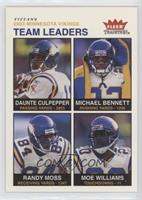 Team Leaders - Daunte Culpepper, Michael Bennett, Randy Moss, Moe Williams #/200