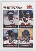 Team Leaders - Michael Vick, Warrick Dunn, Brian Finneran, Keith Brooking