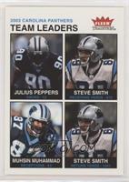 Team Leaders - Julius Peppers, Steve Smith, Muhsin Muhammad [Noted]