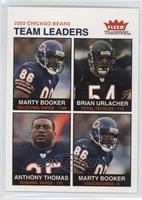 Team Leaders - Marty Booker, Brian Urlacher, Anthony Thomas